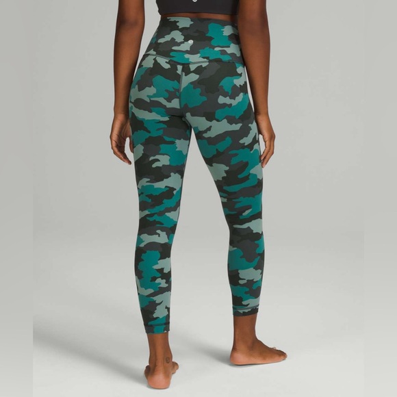 Lululemon Align High-Rise Pant 25" - Heritage 365 Camo Tidewater Teal Multi - Picture 2 of 4